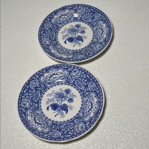 Spode Blue Room Collection "Floral" Plates Retired Design